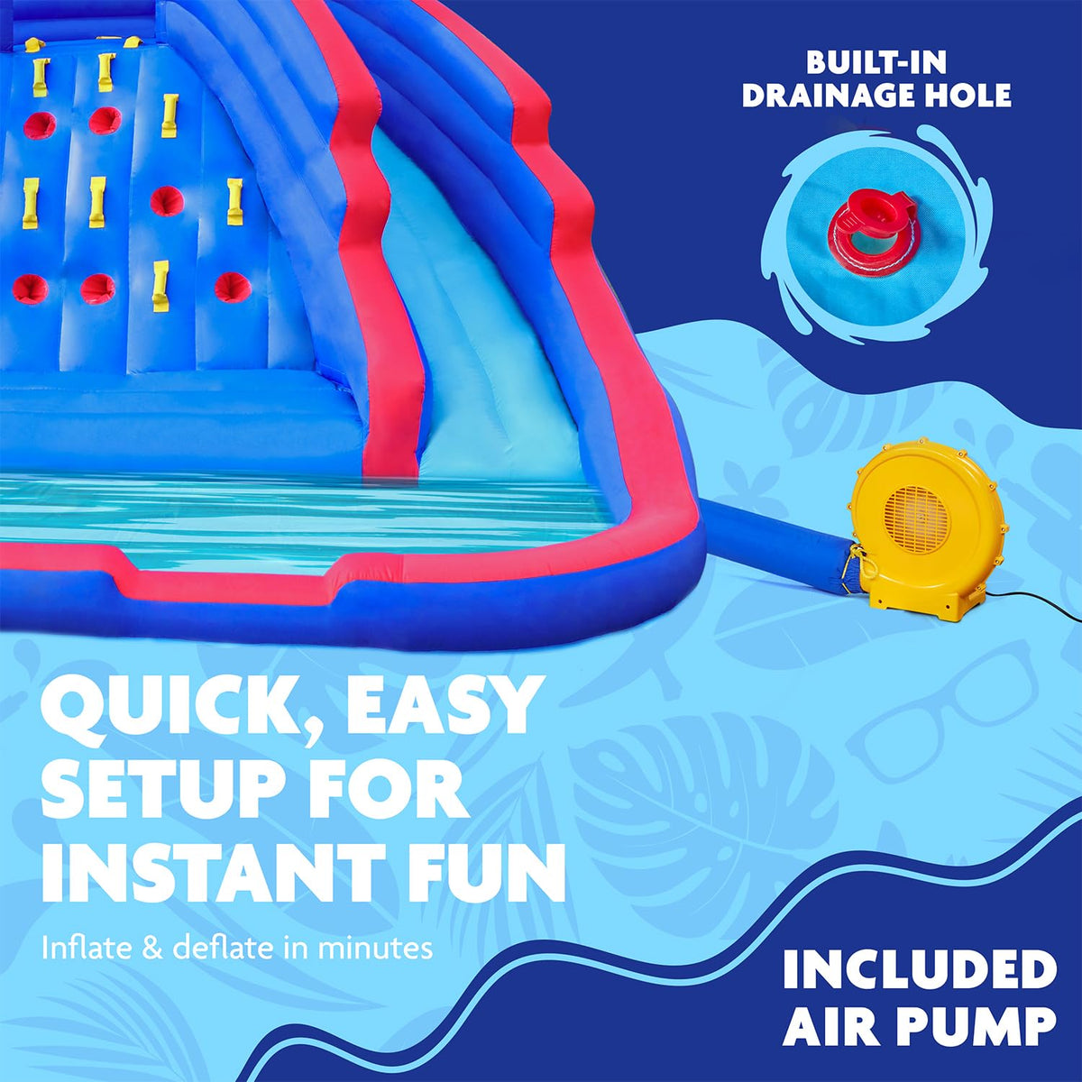 Sunny & Fun Ultra Climber inflation pump speeds setup in minutes