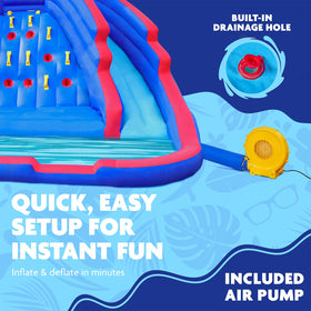 Sunny & Fun Ultra Climber inflation pump speeds setup in minutes
