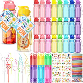 Sunnychicc end-of-year water bottle set for students, bright colors for classroom rewards and hydration