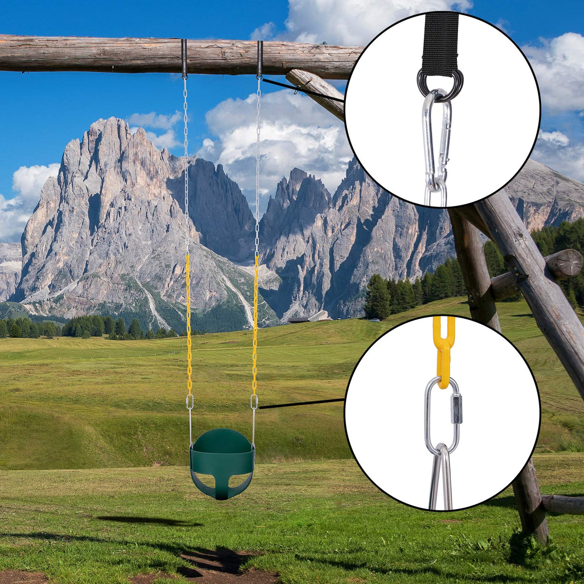 Sunnyglade two rope hanging straps protect trees during setup