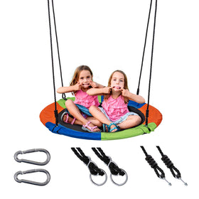 Sunnyglade 40-inch kids saucer swing seat ready for backyard fun and group play