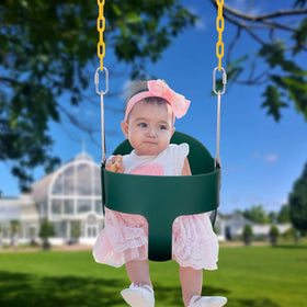 Sunnyglade green outdoor swing seat designed for joyful backyard moments