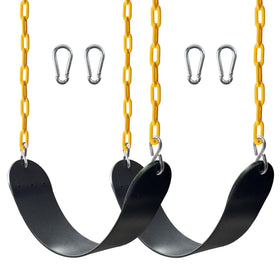 Sunnyglade heavy-duty swing seat with 66-inch chain for sturdy backyard fun.