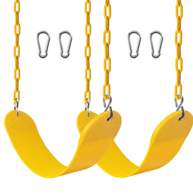 Sunnyglade swing seat yellow offers a comfortable EVA surface for outdoor play