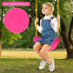 Sunnyglade thermoplastic-covered chains for safer touch during outdoor swinging.
