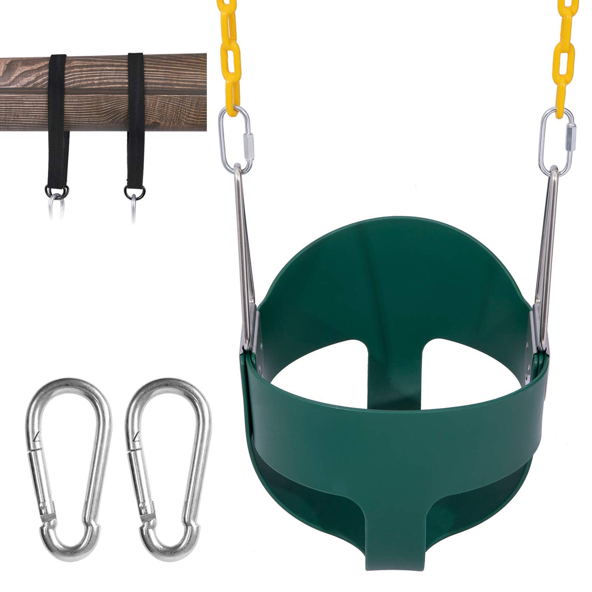 Sunnyglade toddler high-back bucket swing seat for safe outdoor play