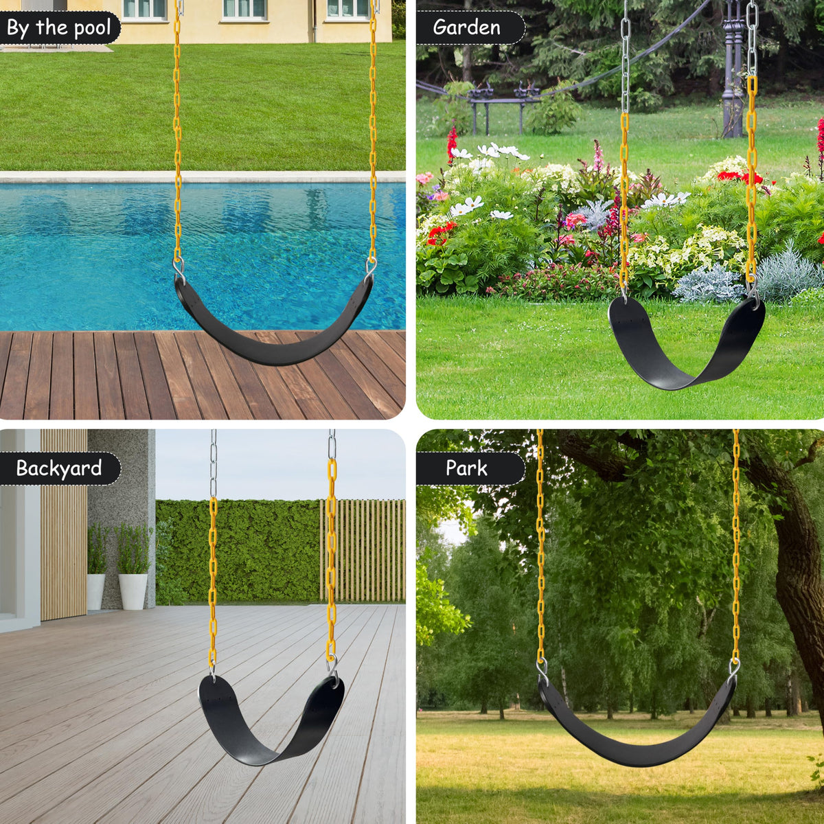 Sunnyglade two-pack offers extra outdoor swing play for families.