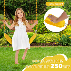 Sunnyglade U-shaped seat design promotes stable, wobble-free swinging