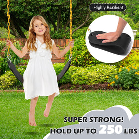 Sunnyglade U-type swing seat provides stable seating for kids.