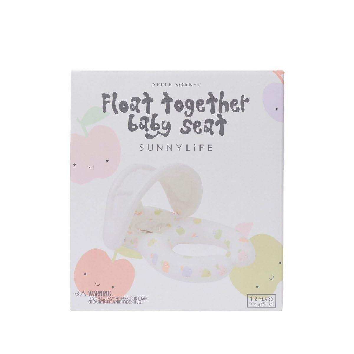 Sunnylife Float Together Baby Seat repair patch included for quick fixes.