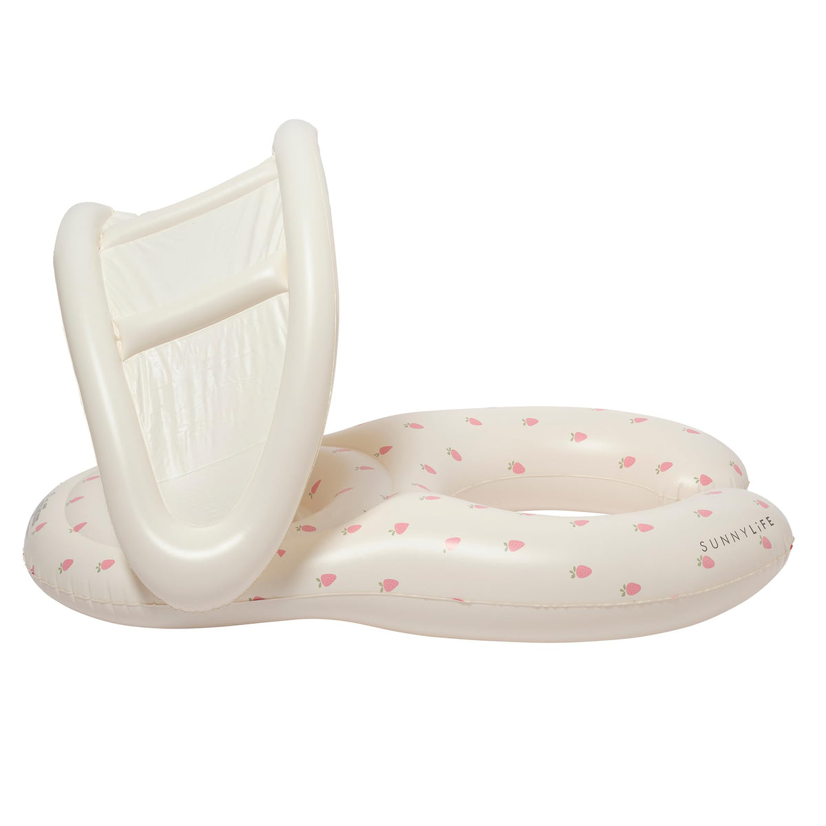 Sunnylife Float Together Baby Seat Strawberry Sunshine puncture repair patch ensures quick fixes.