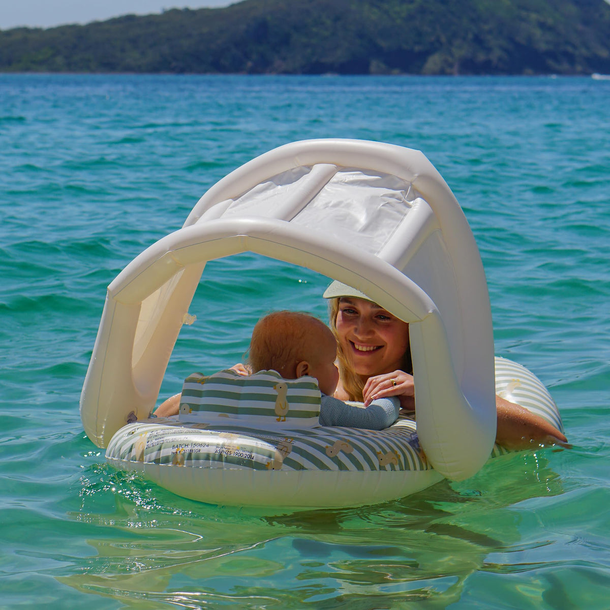 Sunnylife Float Together Baby Seat made with phthalate-free PVC for safe water play.