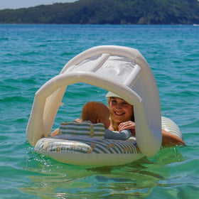 Sunnylife Float Together Baby Seat made with phthalate-free PVC for safe water play.