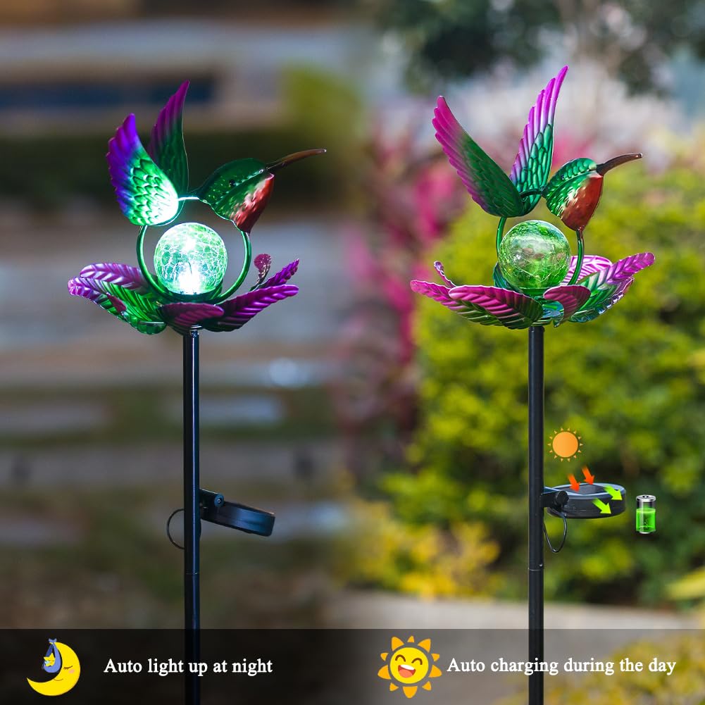 Sunnylight rust-proof metal finish keeps outdoor motion decor looking fresh year-round