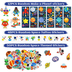 SunnyMemory planet stickers ready to decorate goodie bags and spark creativity