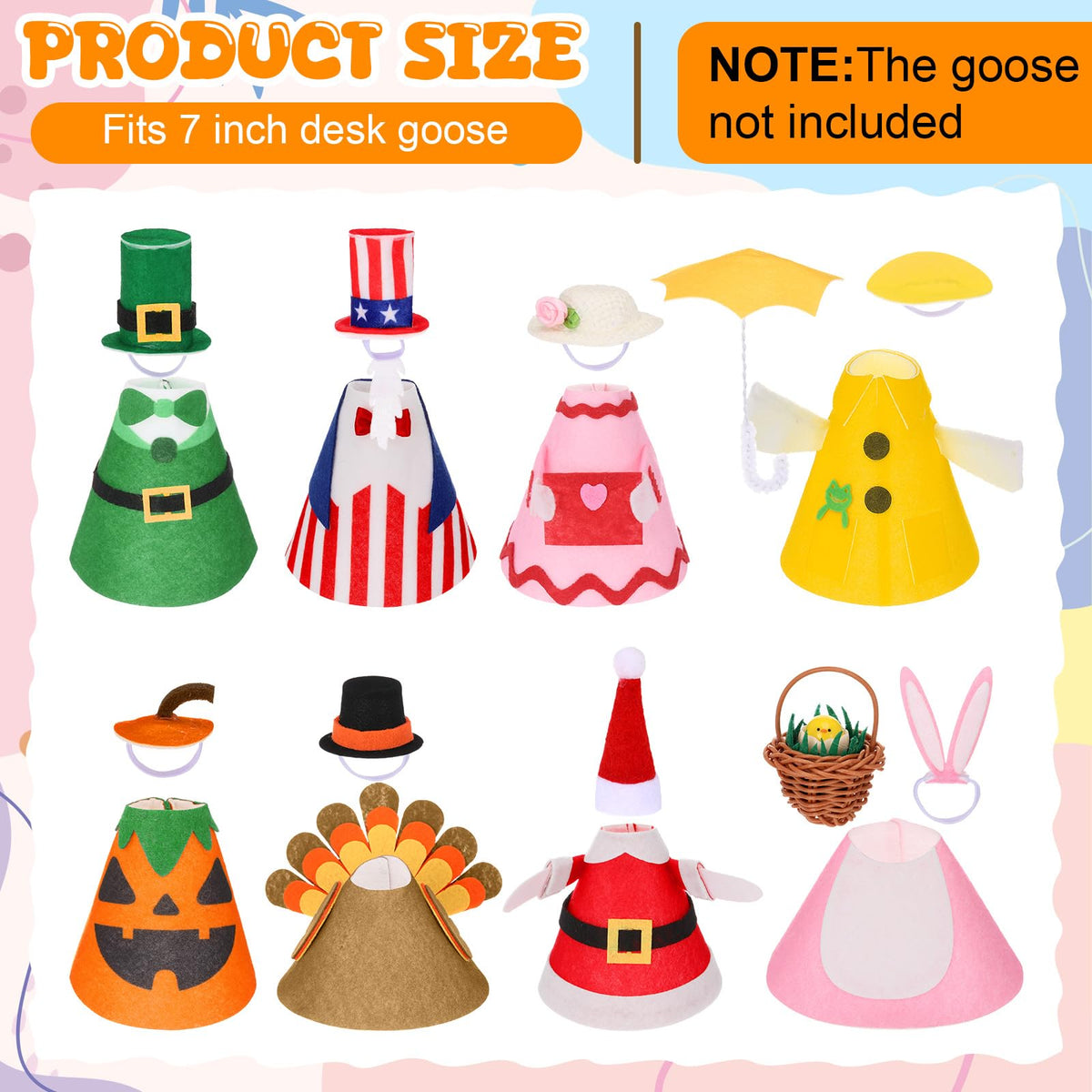 Sunnymove Christmas-themed goose outfit makes indoor desks sparkle during the holidays