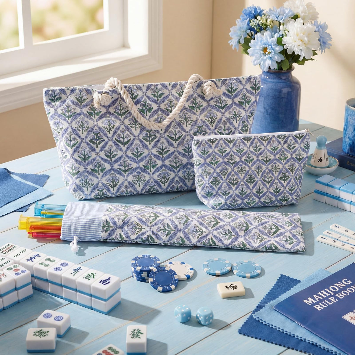 Sunnymove Comprehensive organization set includes tote, tile bag, and sleeve