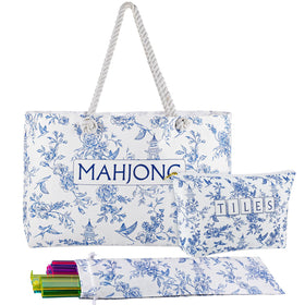 Sunnymove empty mahjong bags tote for tiles and racks, spacious and easy to transport.