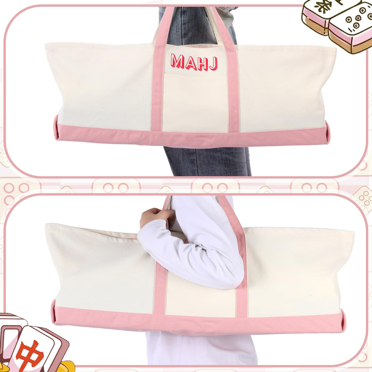 Sunnymove mahjong bag cushioned interior protects tiles during transport
