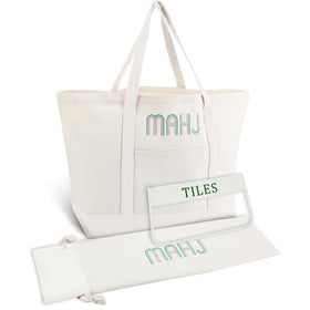 Sunnymove mahjong bag showing full-set storage and organized compartments.
