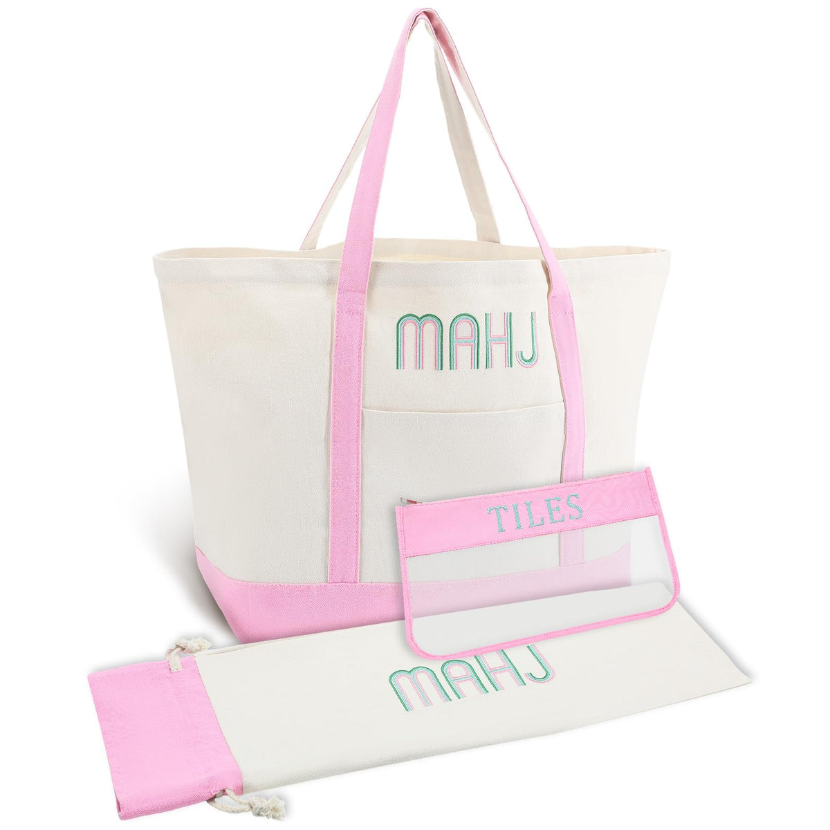 Sunnymove mahjong bag large storage keeps a full set organized for travel