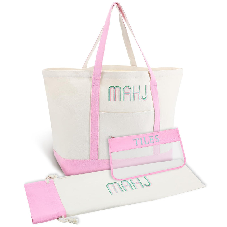 Sunnymove mahjong bag large storage keeps a full set organized for travel