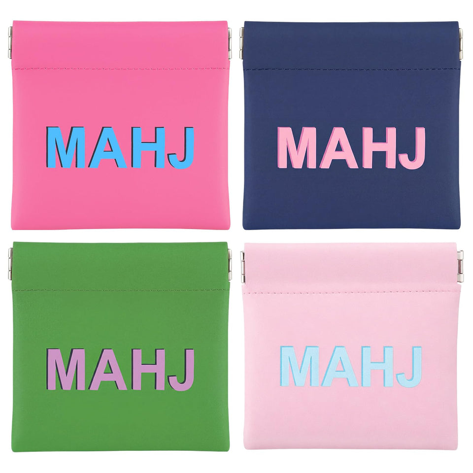 Sunnymove mahjong bag multicolor with compact squeeze opening for quick game access