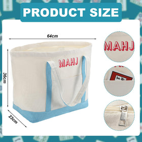 Sunnymove mahjong bag small pouch secures accessories like dice and wind indicators.