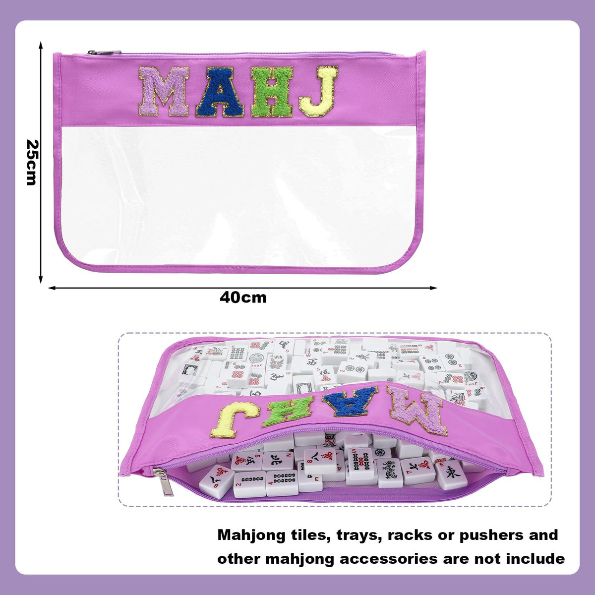 Sunnymove drawstring purple bag offers easy portability for events.