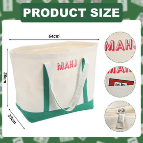 Sunnymove mahjong rack storage bag with putters, green, protects racks from wear