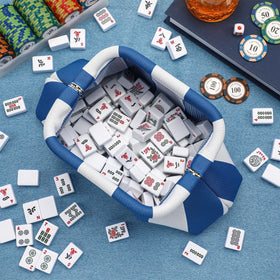 Sunnymove Mahjong Tile Bag doubles as a chic clutch for outings and events.