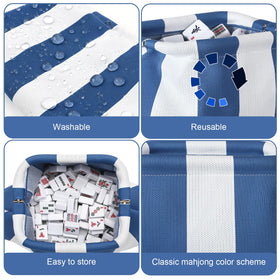 Sunnymove Mahjong Tile Bag durable fabric protects tiles during travel.