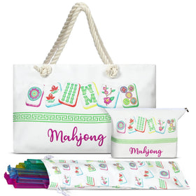 Sunnymove mahjong tote bag with ample storage for tiles and accessories.