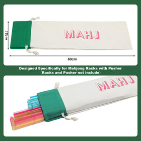Sunnymove sturdy shoulder strap on green mahjong bag for easy carrying