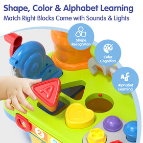 SunnyPal workbench’s ball game encourages grasping and cause-effect exploration with engaging play.