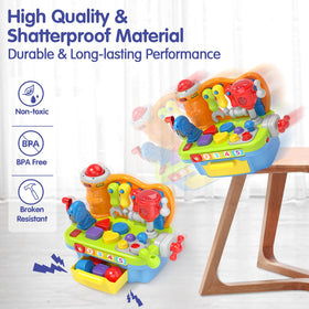SunnyPal shape sorter supports early color, shape, and alphabet recognition during fun activities.