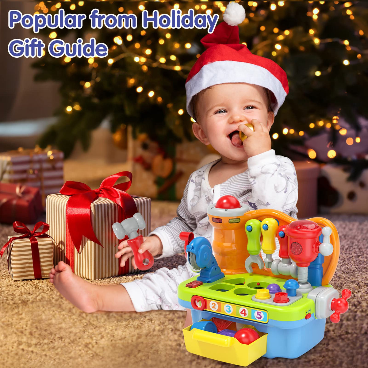 SunnyPal music and lights provide engaging sensory feedback to keep toddlers entertained.