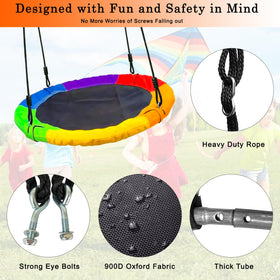 SunnyStride waterproof platform keeps the swing comfy in weather