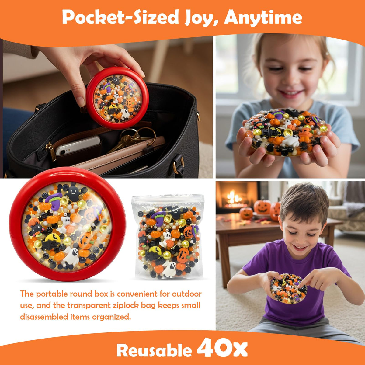 Sunolkie Halloween pumpkin ghost themed pad adds festive sensory fun