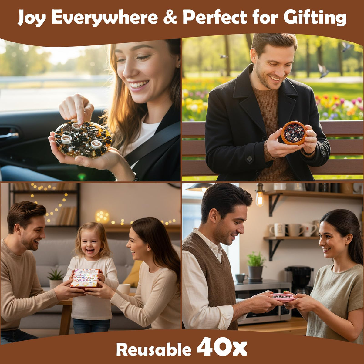Sunolkie Picky Fidget Pad gift-ready packaging for thoughtful presents.
