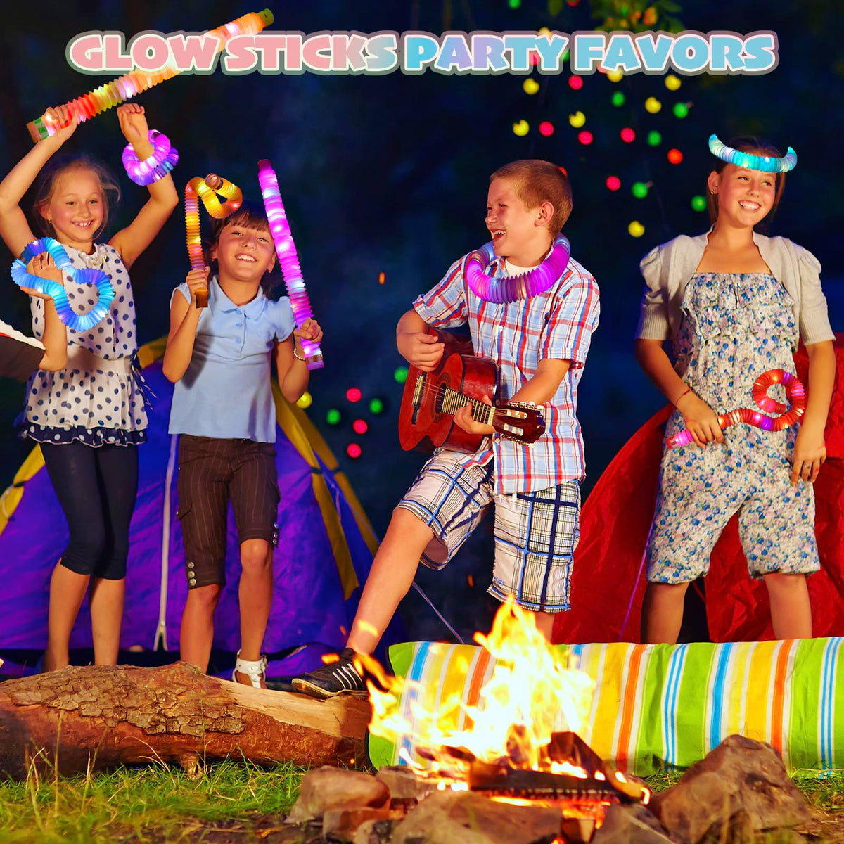 SUNPROUND glow tubes birthday favors provide playful light-up fun