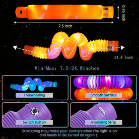 SUNPROUND glow tubes LED modes for dynamic light effects and crowd-friendly activities