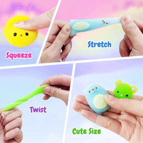 SUNPROUND 200Pcs Mochi Squishy Toys – classroom prizes for engagement and rewards