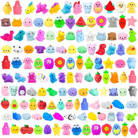 SUNPROUND 200Pcs Mochi Squishy Toys – dinosaurs for tactile play and classroom prizes