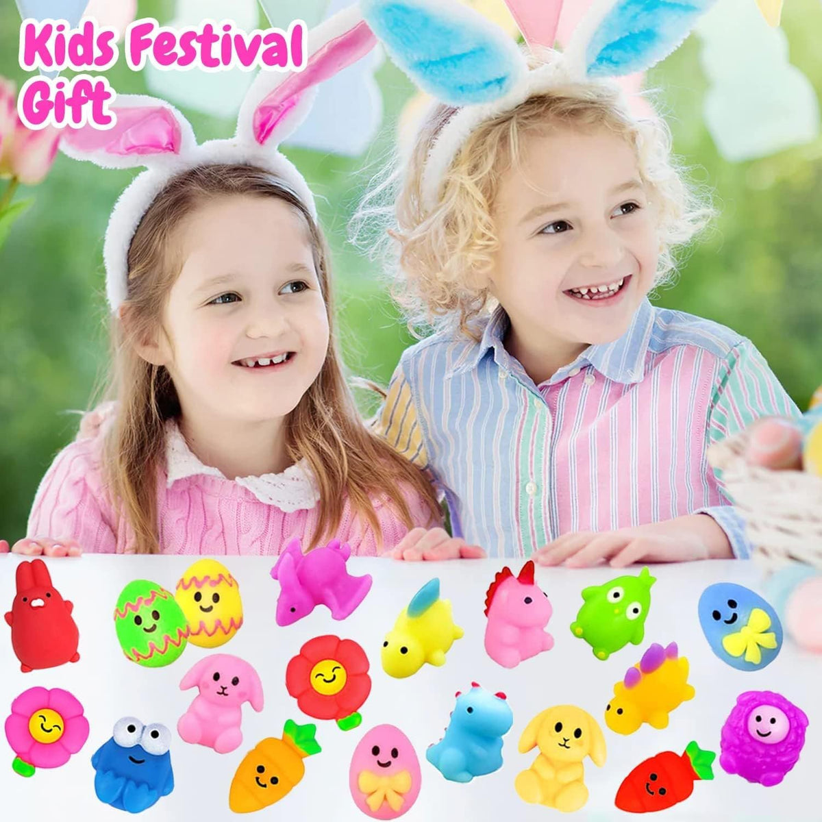 SUNPROUND 200Pcs Mochi Squishy Toys – party favors for celebrations and loot bags