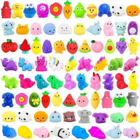 SUNPROUND 200Pcs squishy toys bulk: colorful assortment for Easter eggs and party favors.