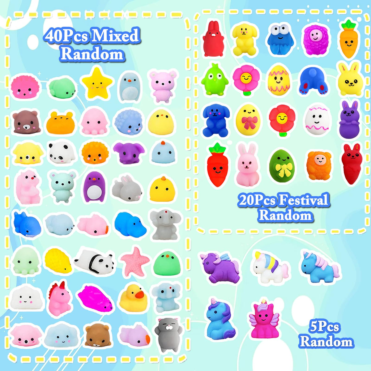 SUNPROUND Easter egg fillers: compact, safe mini toys for goody bags.
