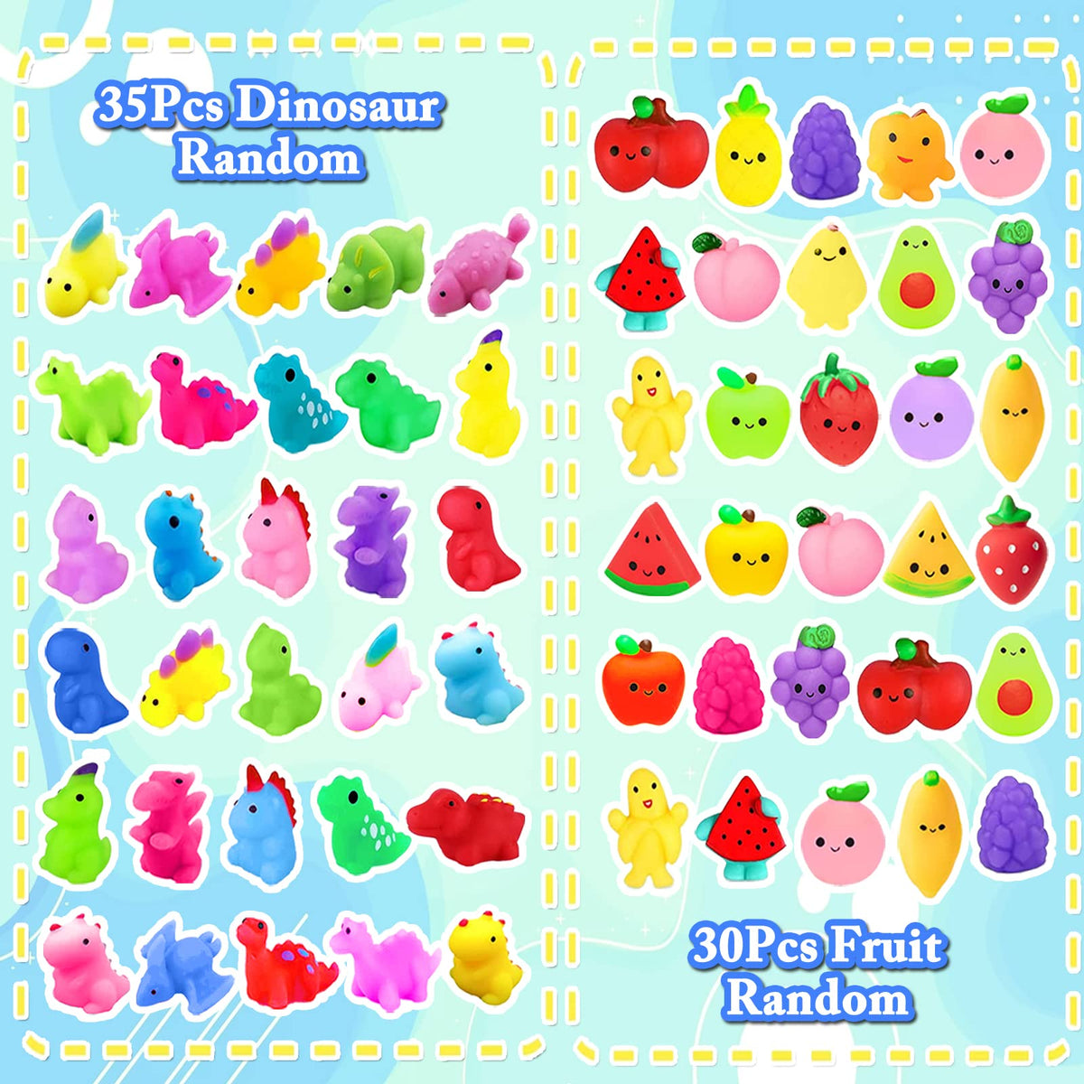 SUNPROUND kawaii mochi squishies assortment: soft squeezables ideal for classroom rewards.