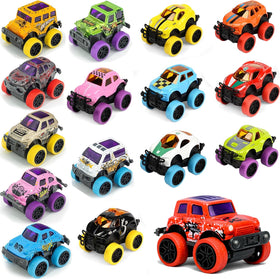 SUNPROUND mini monster truck in bright colors, ideal for screen-free play