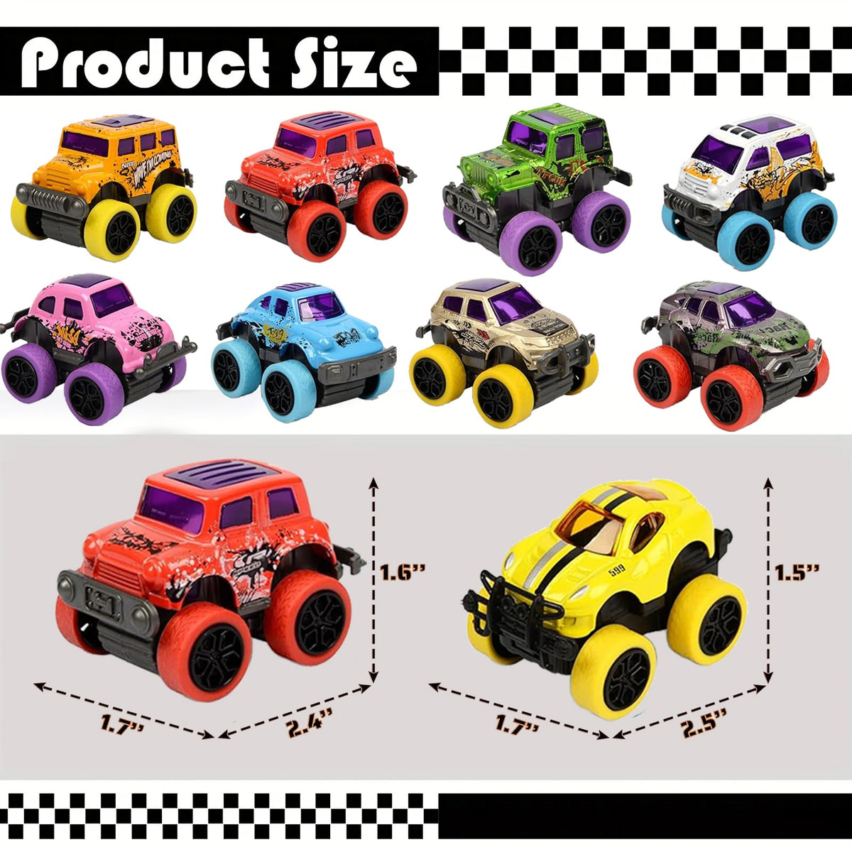 SUNPROUND trucks feature varied designs for imaginative play